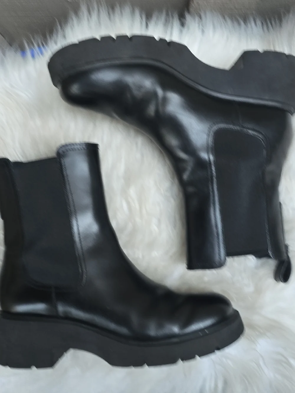 Camper Milah black platform boots 40